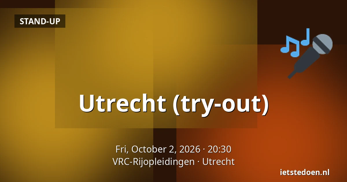 Utrecht (try-out) — VRC-Rijopleidingen, Utrecht