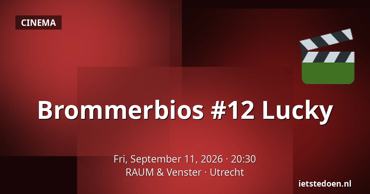 Brommerbios #12 Lucky — RAUM & Venster, Utrecht