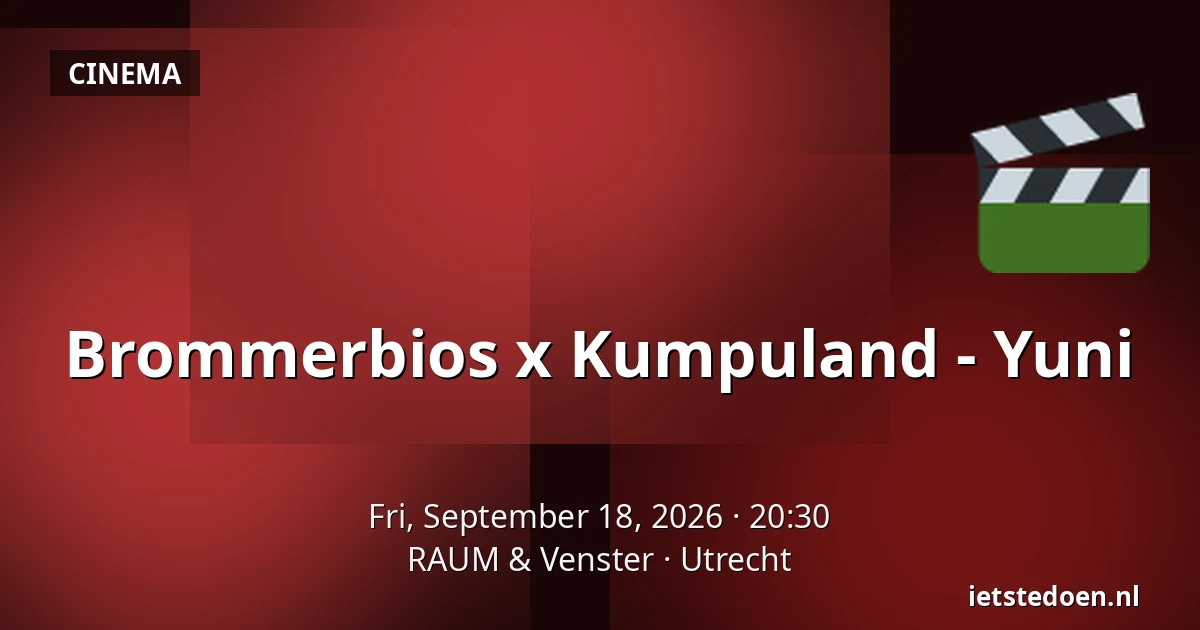 Brommerbios x Kumpuland - Yuni — RAUM & Venster, Utrecht