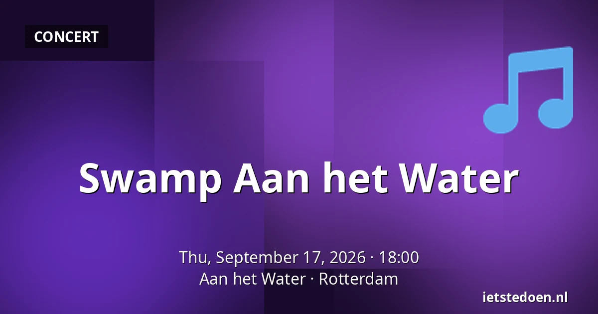 Swamp Aan het Water — Aan het Water, Rotterdam