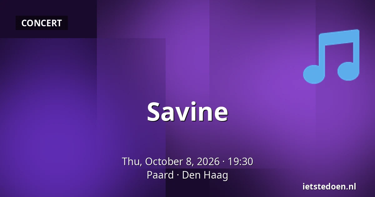 Savine — Paard, The Hague