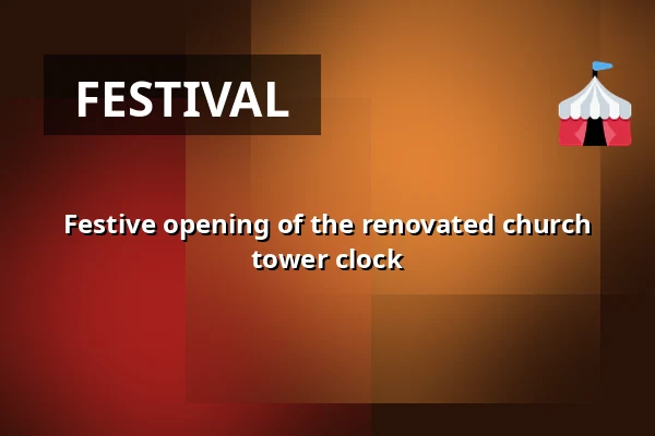 Festive opening of the renovated church tower clock — Beringe rondom de kerk en in de Wieksjlaag, Beringe