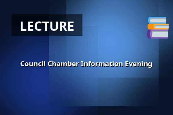 Council Chamber Information Evening β Gemeentehuis, raadzaal, Bergschenhoek