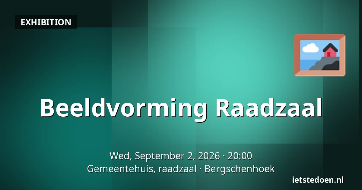 Beeldvorming Raadzaal — Gemeentehuis, raadzaal, Bergschenhoek