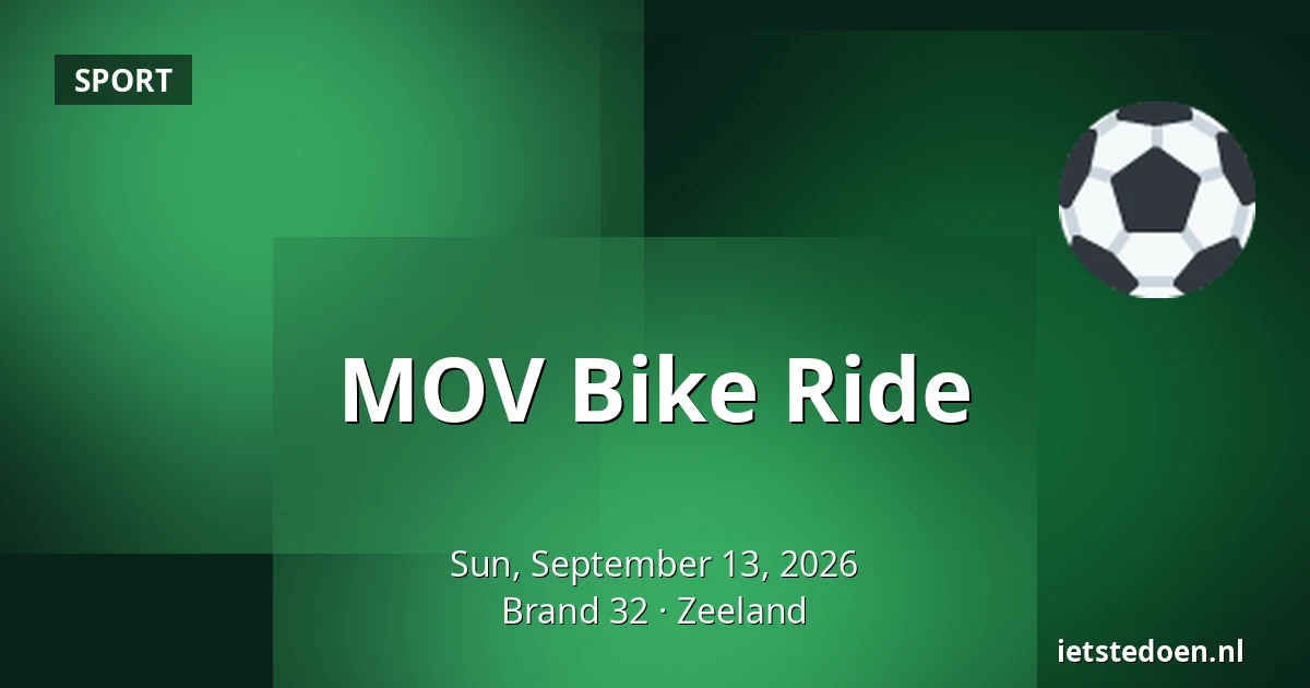 MOV Bike Ride — Brand 32, Zeeland