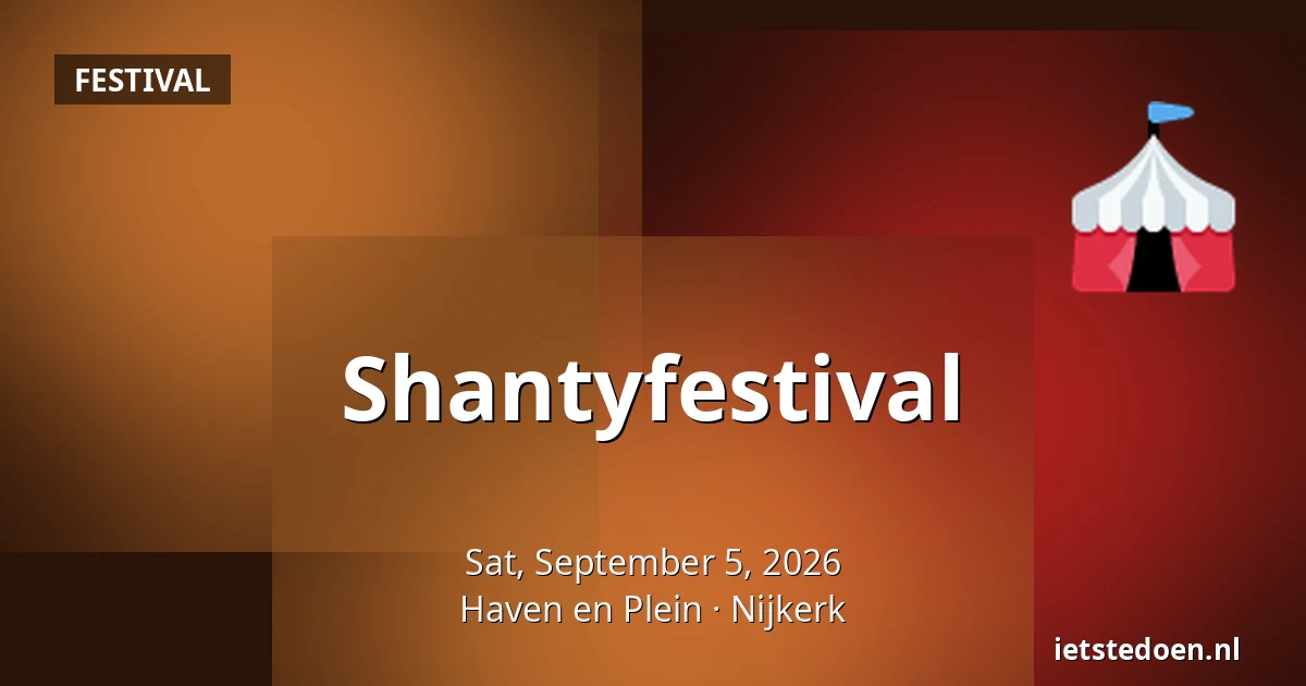 Shantyfestival — Haven en Plein, Nijkerk