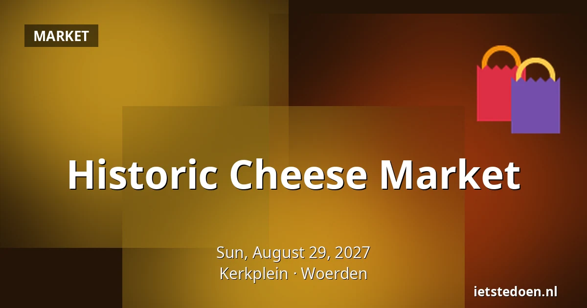 Historic Cheese Market — Kerkplein, Woerden