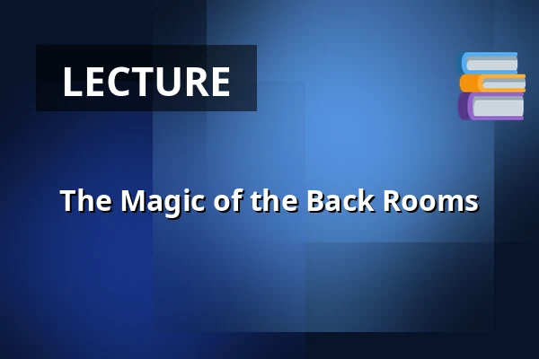 The Magic of the Back Rooms — Boekhandel Dominicanen Maastricht, Maastricht