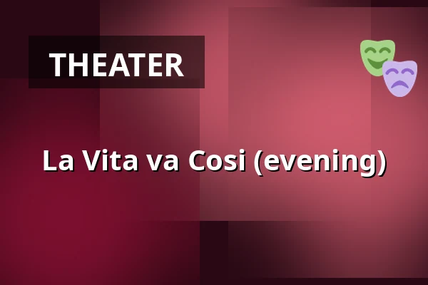 La Vita va Cosi (evening) — Podium Islemunda, Rotterdam