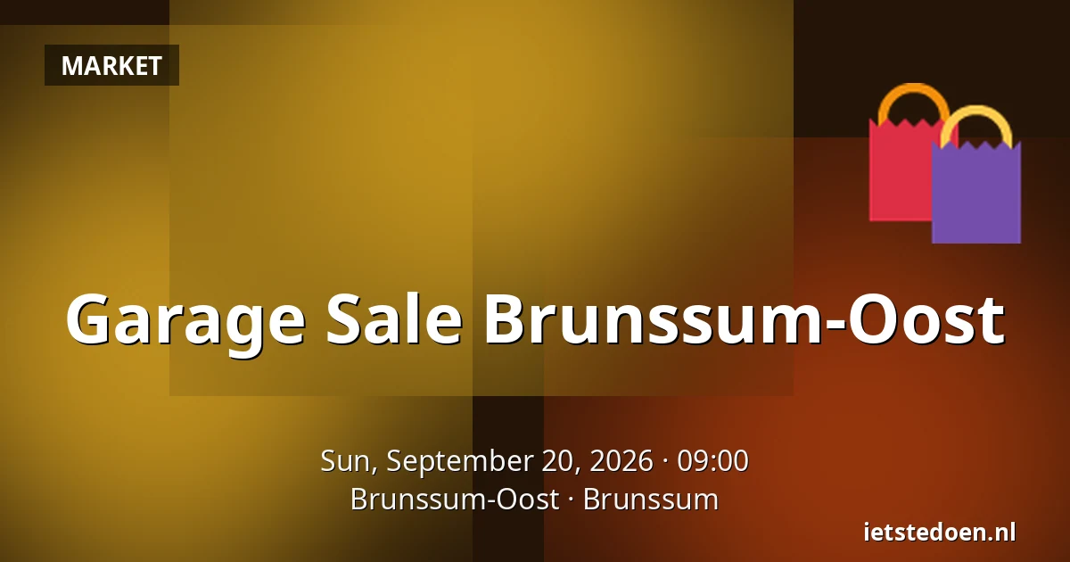 Garage Sale Brunssum-Oost — Brunssum-Oost, Brunssum