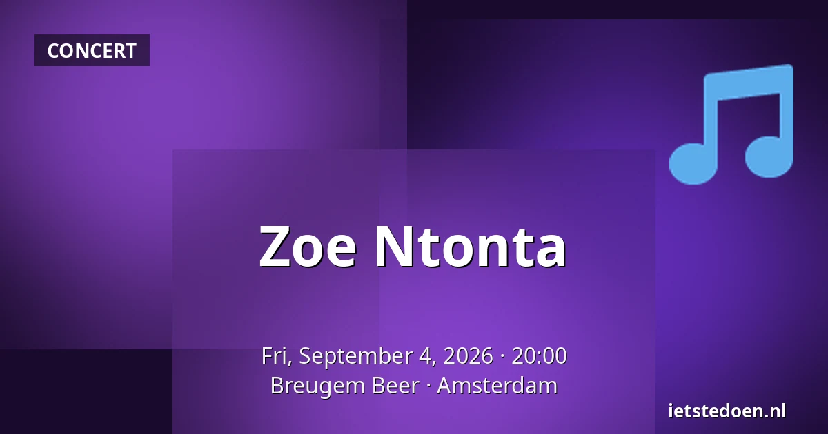 Zoe Ntonta — Breugem Beer, Amsterdam