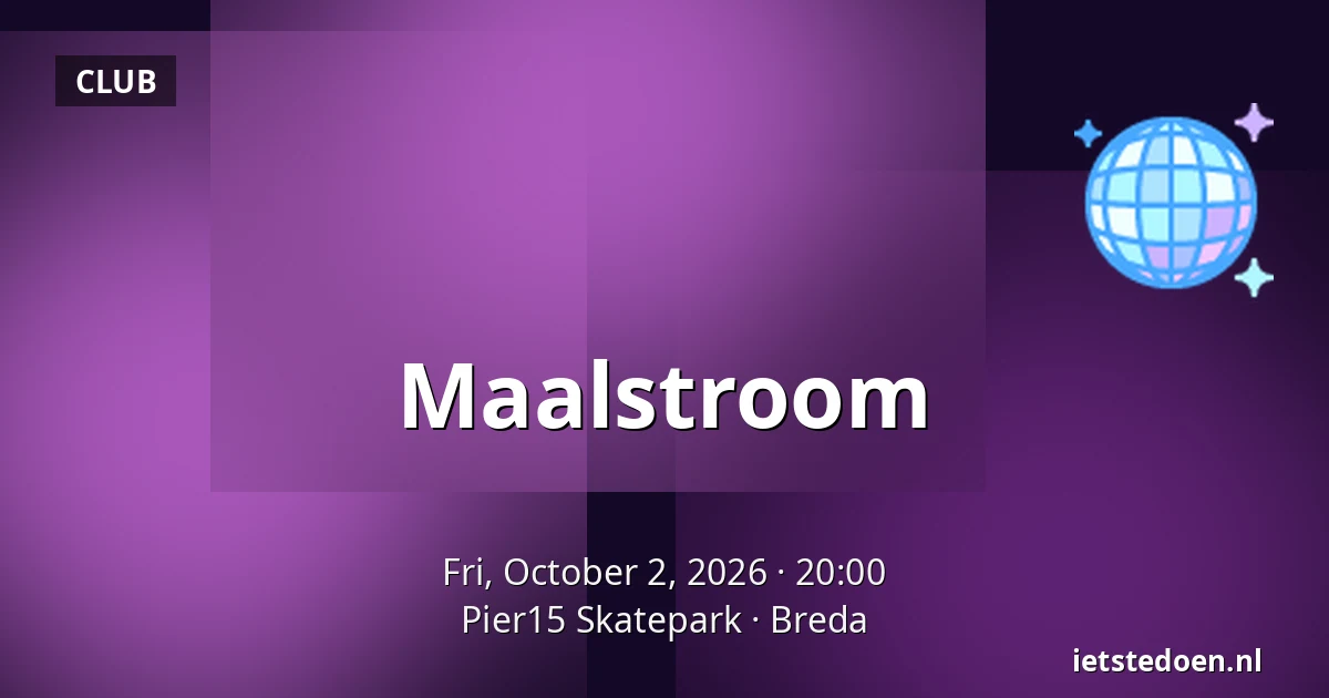 Maalstroom — Pier15 Skatepark, Breda