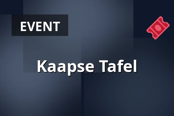 Kaapse Tafel — Verhalenhuis Belvedere, Rotterdam