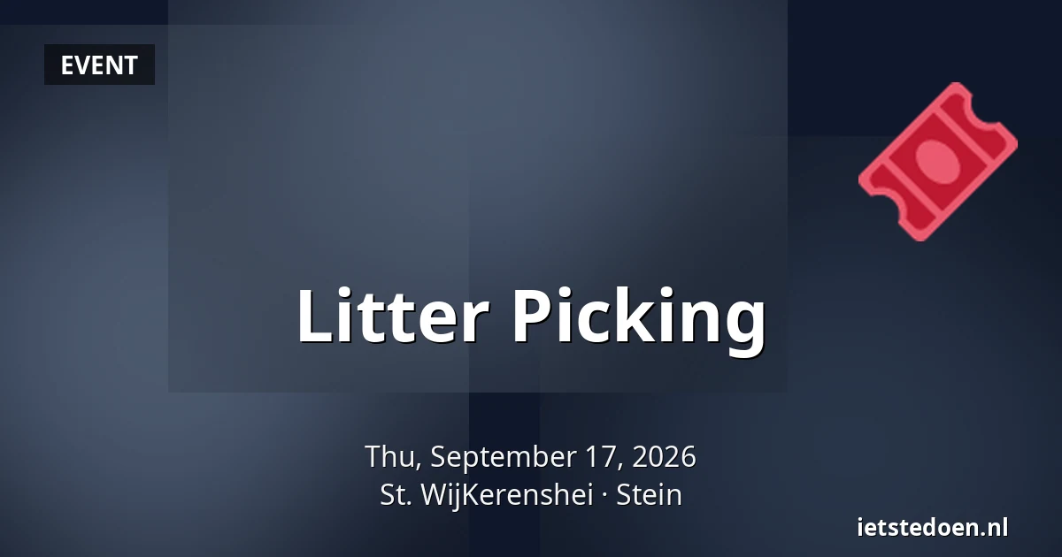 Litter Picking — St. WijKerenshei, Stein