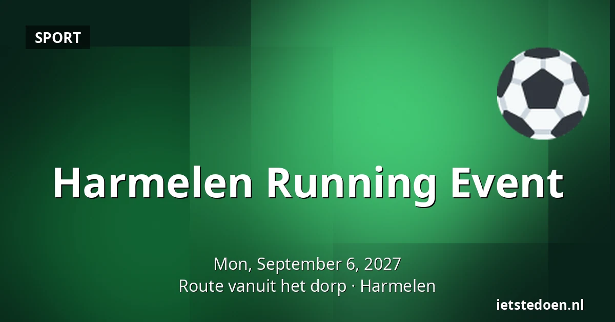 Harmelen Running Event — Route vanuit het dorp, Harmelen