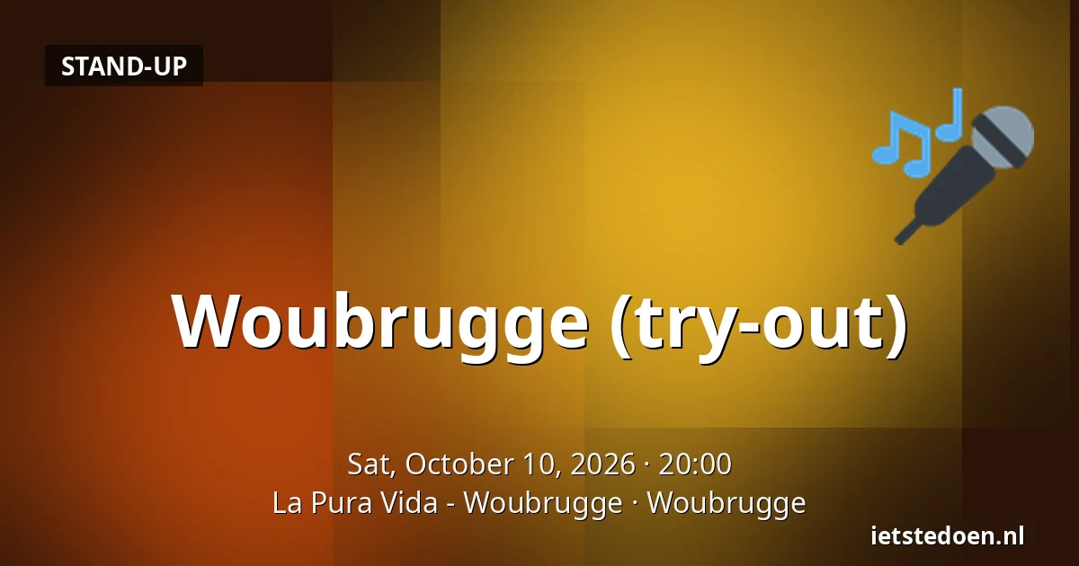 Woubrugge (try-out) — La Pura Vida - Woubrugge, Woubrugge