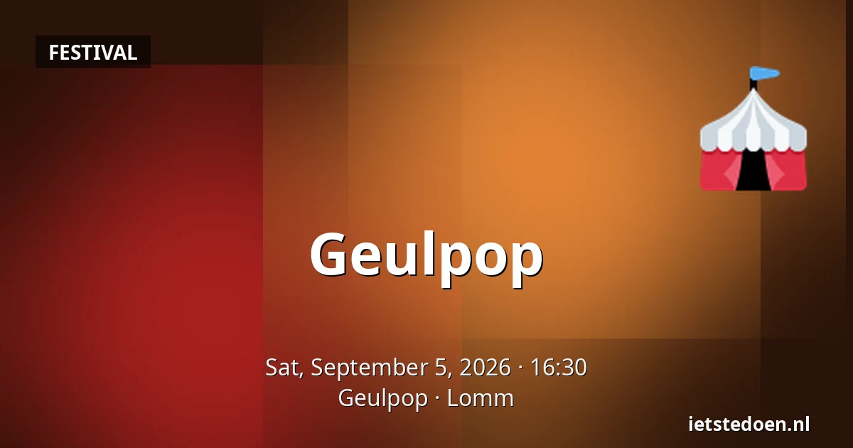 Geulpop — Geulpop, Lomm