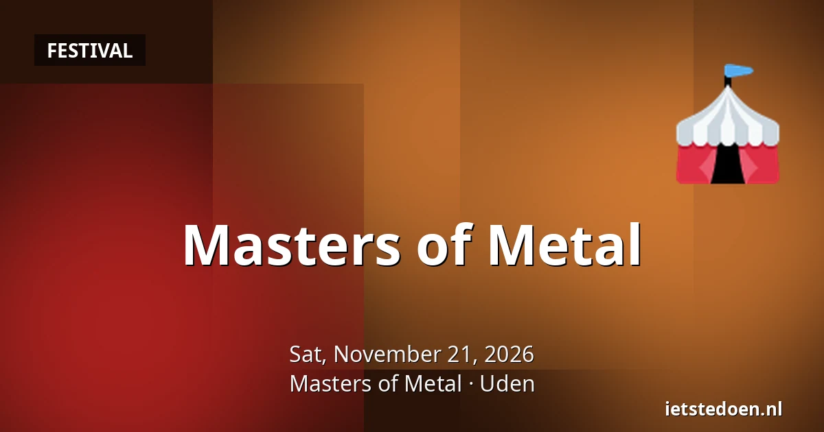 Masters of Metal — Masters of Metal, Uden