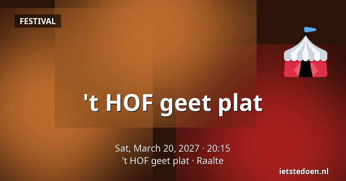 't HOF geet plat — 't HOF geet plat, Raalte