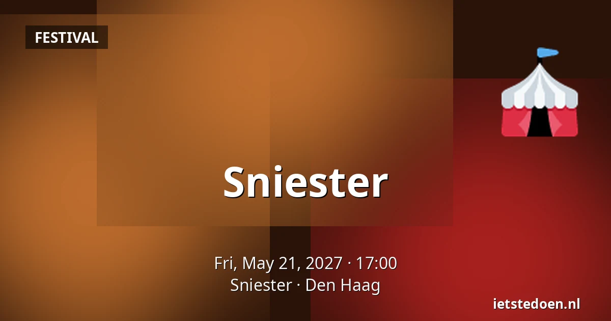Sniester — Sniester, The Hague