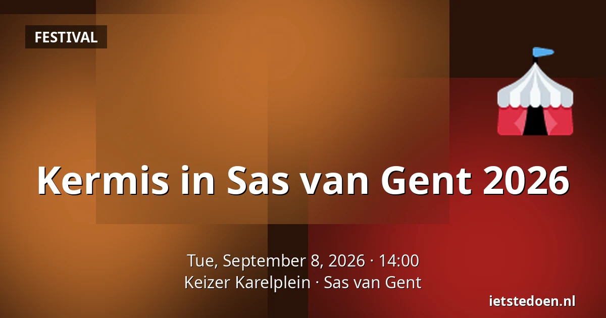Kermis in Sas van Gent 2026 — Keizer Karelplein, Sas van Gent