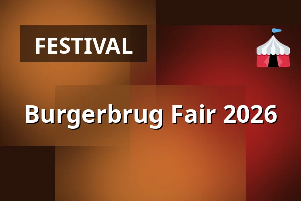 Burgerbrug Fair 2026 — Grote Sloot, Burgerbrug