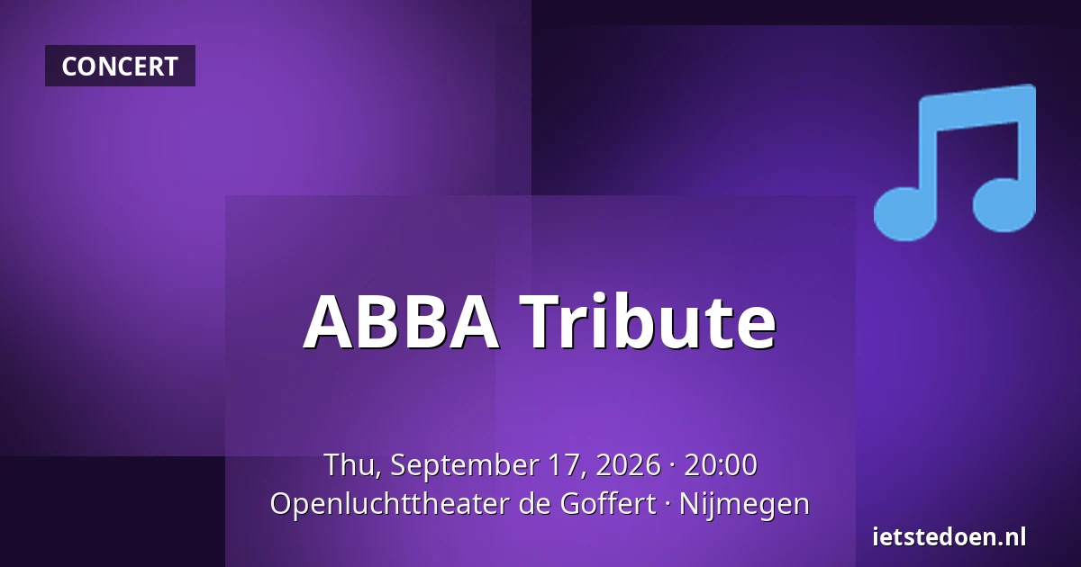 ABBA Tribute — Openluchttheater de Goffert, Nijmegen
