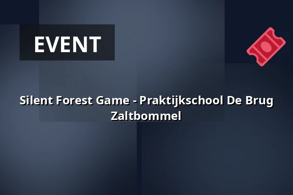 Silent Forest Game - Praktijkschool De Brug Zaltbommel — Jonkerveld, Uden