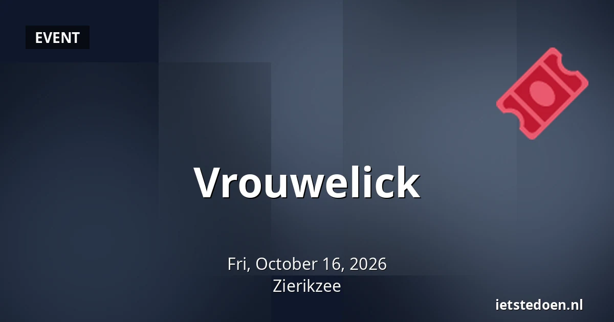 Vrouwelick — Meelstraat 8, Zierikzee