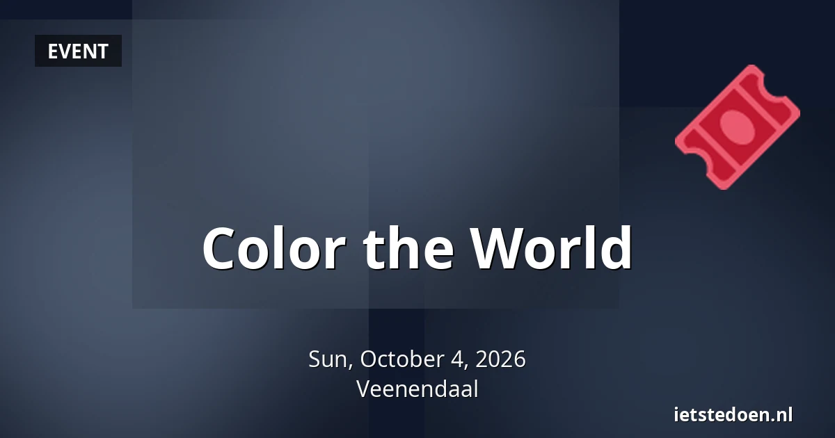Color the World — Kees Stipplein 74, Veenendaal