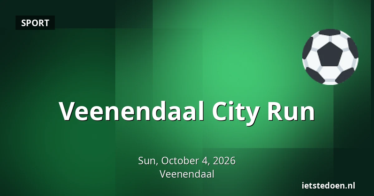Veenendaal City Run — Winkelstad Veenendaal 1, Veenendaal