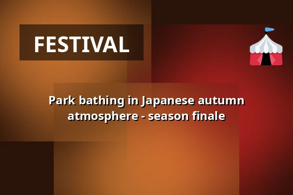 Park bathing in Japanese autumn atmosphere - season finale — Parkpaviljoen, Rotterdam