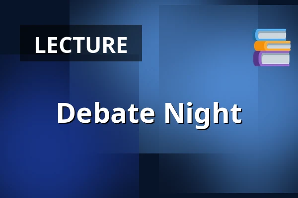Debate Night — Arminius, Rotterdam