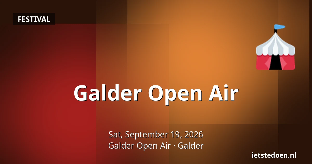 Galder Open Air — Galder Open Air, Galder