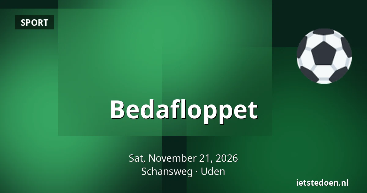 Bedafloppet — Schansweg, Uden