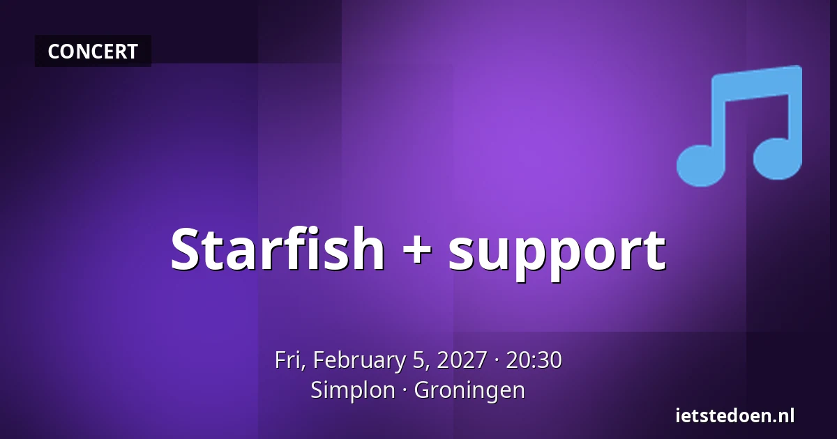 Starfish + support — Simplon, Groningen