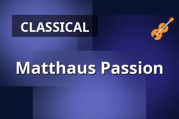 Matthaus Passion — Jh. Bosch Art Center, 's-Hertogenbosch