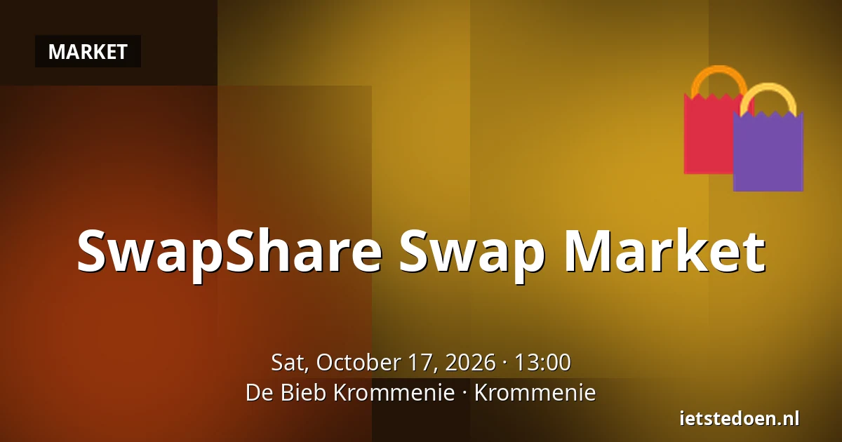 SwapShare Swap Market — De Bieb Krommenie, Krommenie
