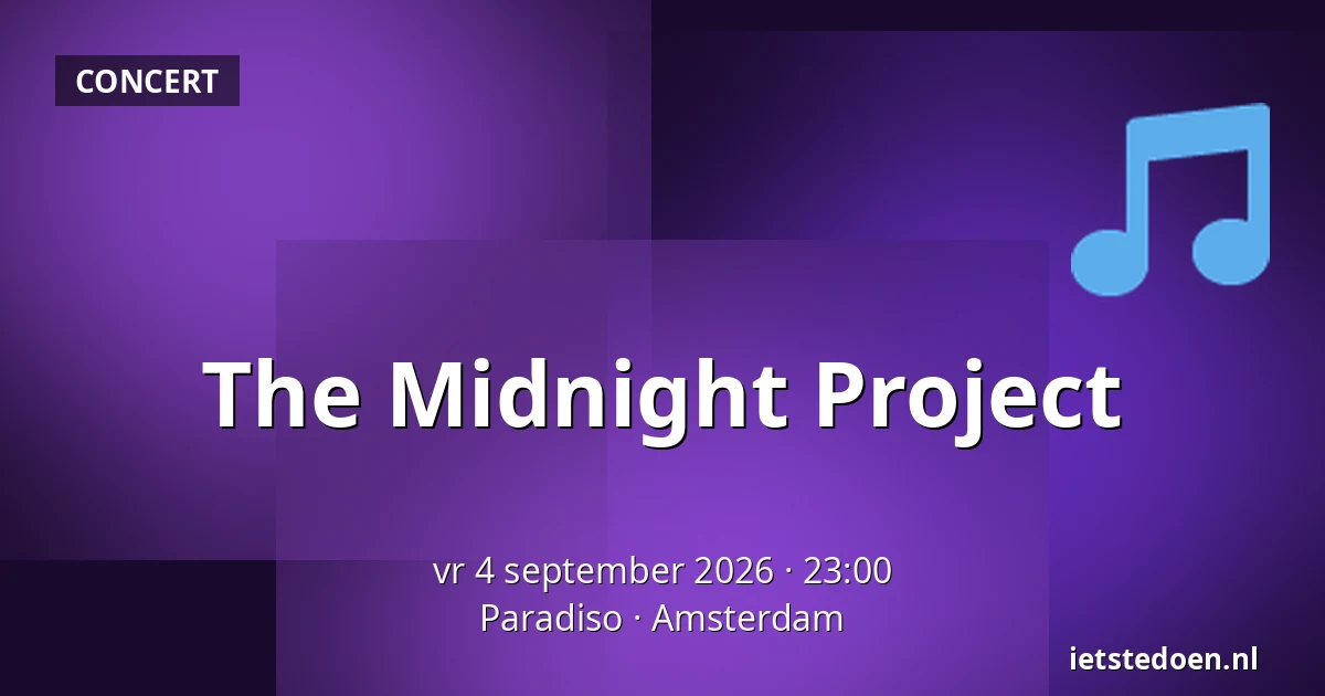 The Midnight Project — Paradiso, Amsterdam