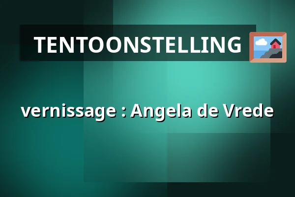 vernissage : Angela de Vrede — Boekhandel Dominicanen Maastricht, Maastricht