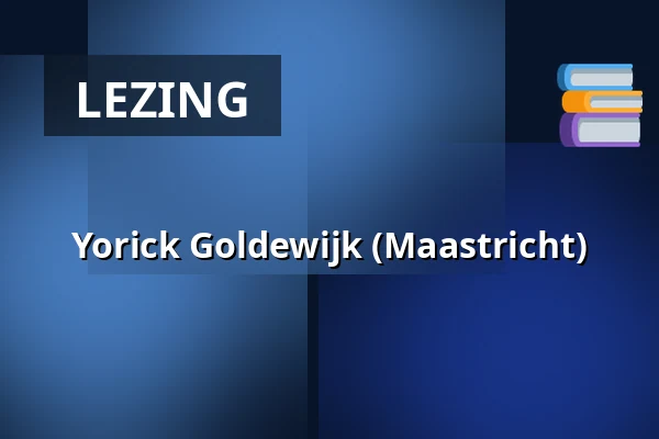 Yorick Goldewijk (Maastricht) — Boekhandel Dominicanen Maastricht, Maastricht