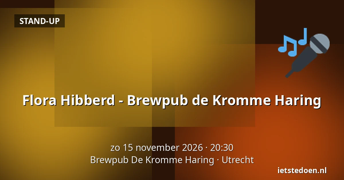Flora Hibberd - Brewpub de Kromme Haring — Brewpub De Kromme Haring, Utrecht