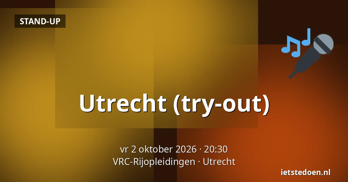 Utrecht (try-out) — VRC-Rijopleidingen, Utrecht