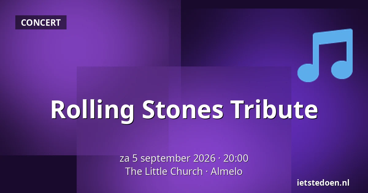 Rolling Stones Tribute — The Little Church, Almelo