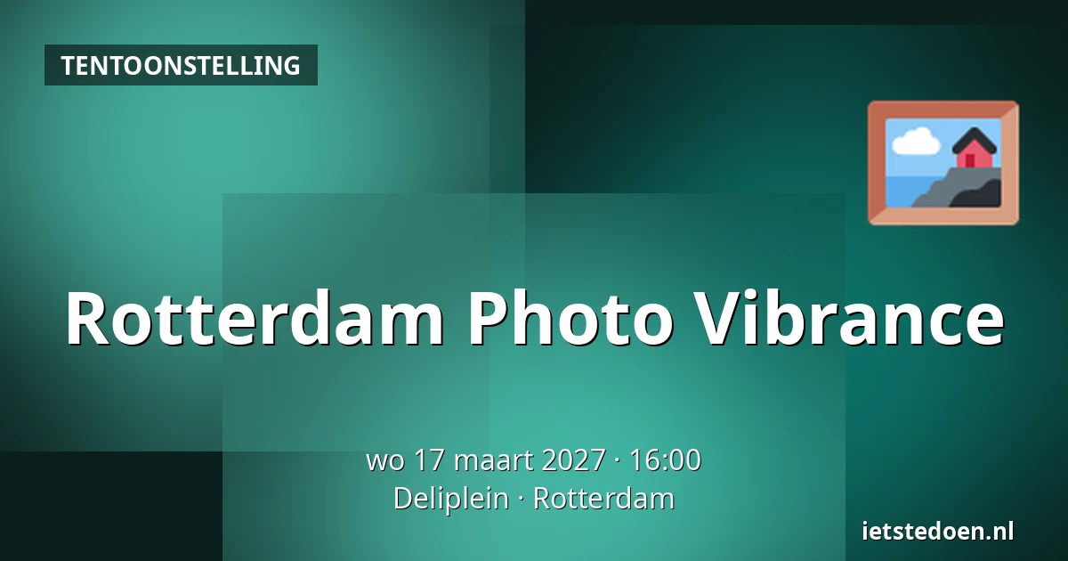 Rotterdam Photo Vibrance — Deliplein, Rotterdam