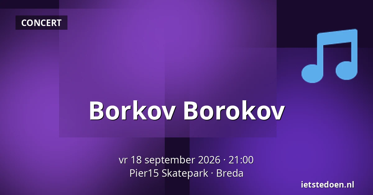 Borkov Borokov — Pier15 Skatepark, Breda