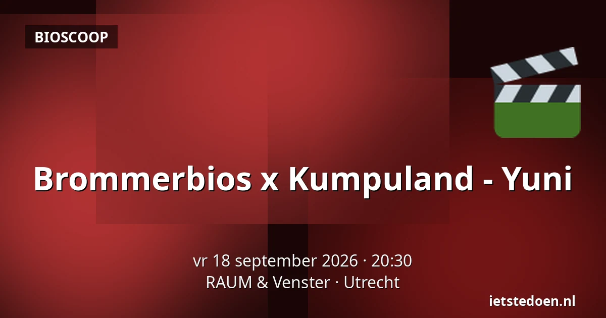 Brommerbios x Kumpuland - Yuni — RAUM & Venster, Utrecht