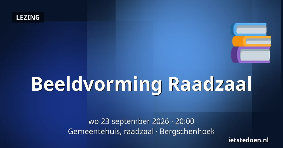 Beeldvorming Raadzaal — Gemeentehuis, raadzaal, Bergschenhoek