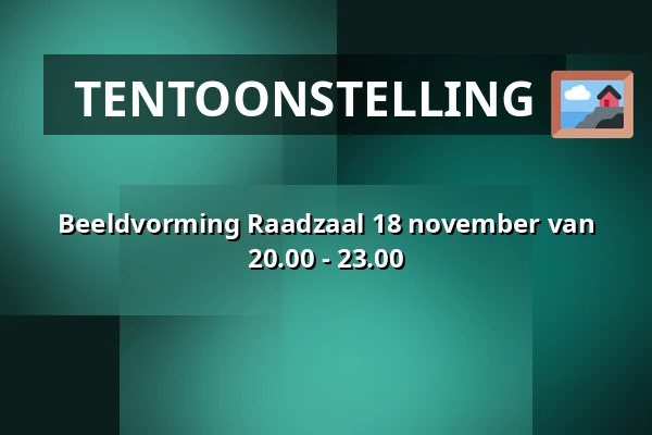 Beeldvorming Raadzaal 18 november van 20.00 - 23.00 β Gemeentehuis, raadzaal, Bergschenhoek