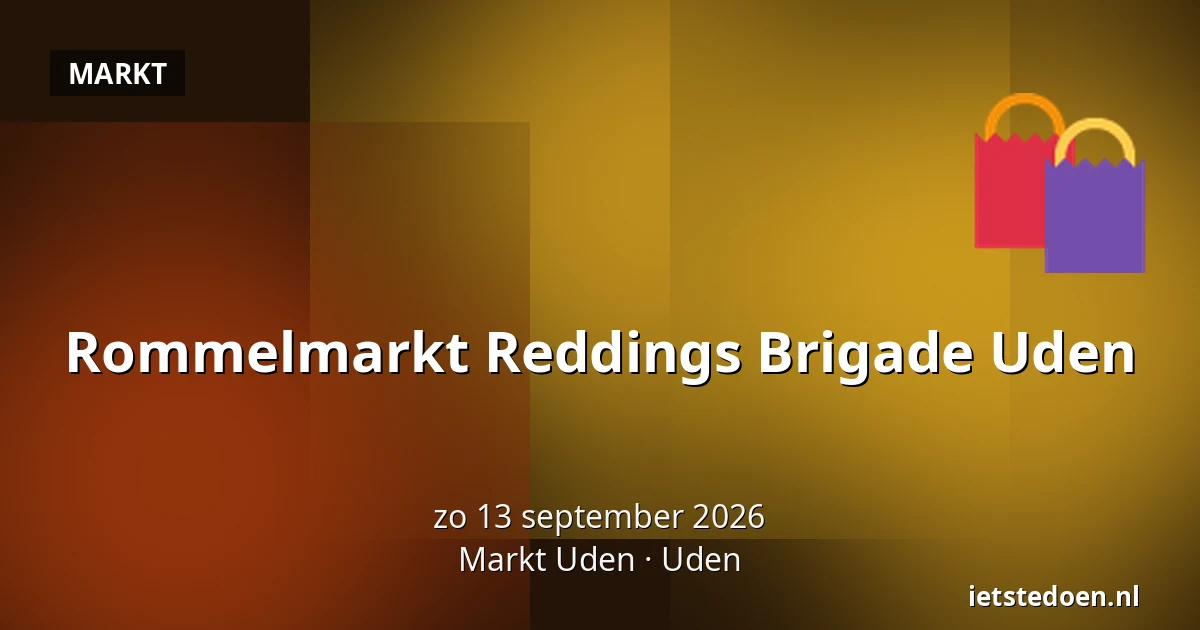 Rommelmarkt Reddings Brigade Uden — Markt Uden, Uden